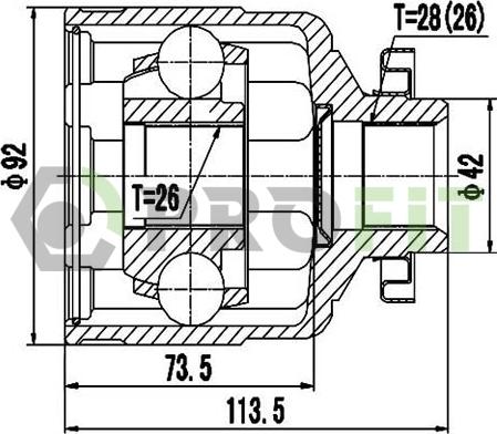 Profit 2810-2071 - Kardan, Pogonska osovina www.molydon.hr