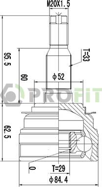 Profit 2710-0634 - Kardan, Pogonska osovina www.molydon.hr