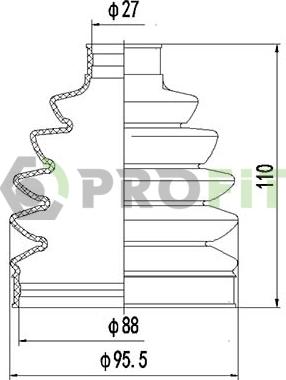 Profit 2710-0049 XLB - Manžeta, Pogonska osovina www.molydon.hr