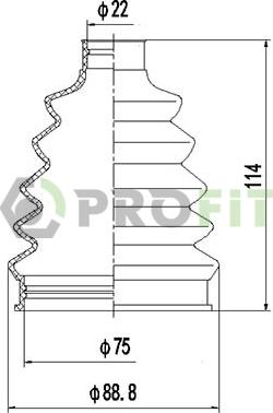 Profit 2710-0058 XLB - Manžeta, Pogonska osovina www.molydon.hr