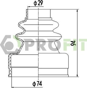 Profit 2710-0013 XLB - Manžeta, Pogonska osovina www.molydon.hr