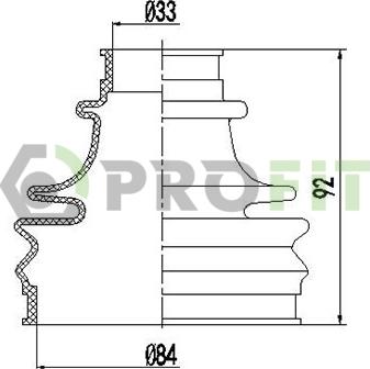 Profit 2710-0012 XLB - Manžeta, Pogonska osovina www.molydon.hr