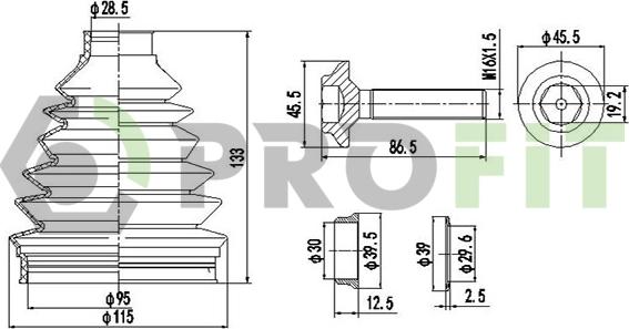 Profit 2710-0031 XLB - Manžeta, Pogonska osovina www.molydon.hr