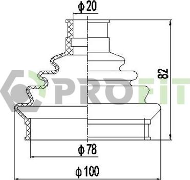 Profit 2710-0029 XLB - Manžeta, Pogonska osovina www.molydon.hr