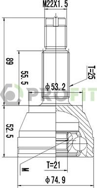 Profit 2710-1430 - Kardan, Pogonska osovina www.molydon.hr