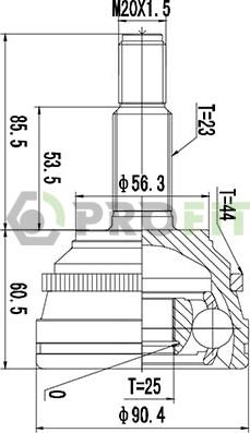 Profit 2710-1422 - Kardan, Pogonska osovina www.molydon.hr