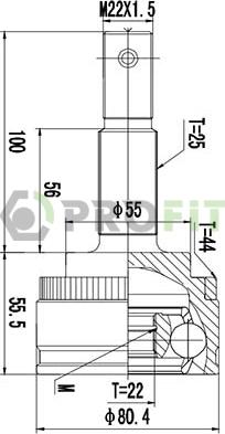 Profit 2710-1476 - Kardan, Pogonska osovina www.molydon.hr