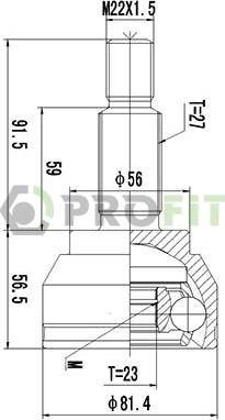 Profit 2710-1640 - Kardan, Pogonska osovina www.molydon.hr