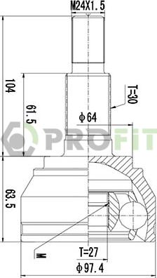 Profit 2710-1659 - Kardan, Pogonska osovina www.molydon.hr