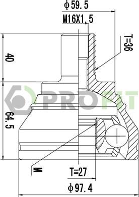 Profit 2710-1658 - Kardan, Pogonska osovina www.molydon.hr