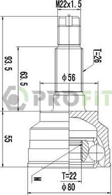 Profit 2710-1398 - Kardan, Pogonska osovina www.molydon.hr