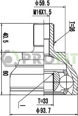 Profit 2710-1708 - Kardan, Pogonska osovina www.molydon.hr