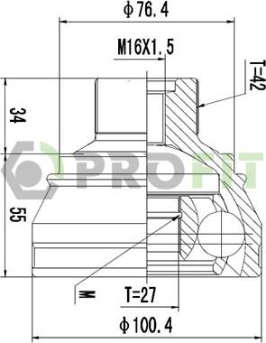 Profit 2710-3041 - Kardan, Pogonska osovina www.molydon.hr