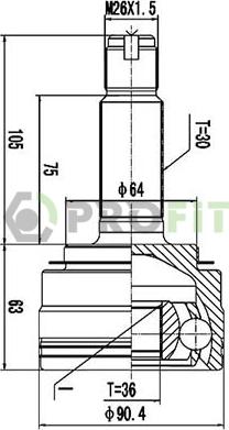 Profit 2710-3059 - Kardan, Pogonska osovina www.molydon.hr