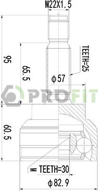 Profit 2710-3064 - Kardan, Pogonska osovina www.molydon.hr