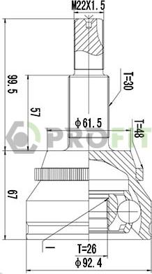 Profit 2710-3019 - Kardan, Pogonska osovina www.molydon.hr