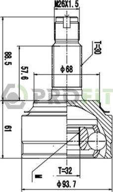 Profit 2710-3016 - Kardan, Pogonska osovina www.molydon.hr