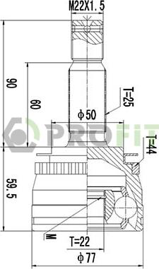 Profit 2710-3011 - Kardan, Pogonska osovina www.molydon.hr