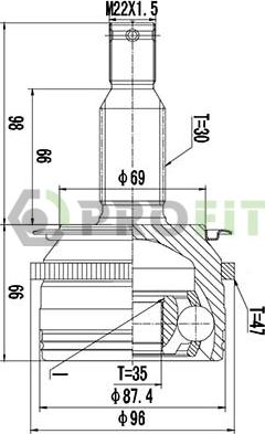 Profit 2710-3027 - Kardan, Pogonska osovina www.molydon.hr