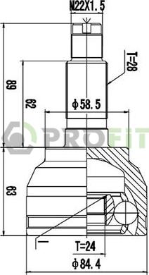 Profit 2710-3070 - Kardan, Pogonska osovina www.molydon.hr