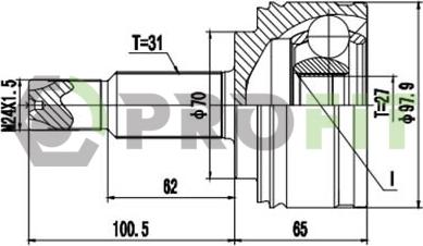 Profit 2710-3078 - Kardan, Pogonska osovina www.molydon.hr