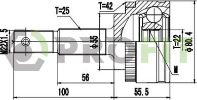 Profit 2710-3113 - Kardan, Pogonska osovina www.molydon.hr