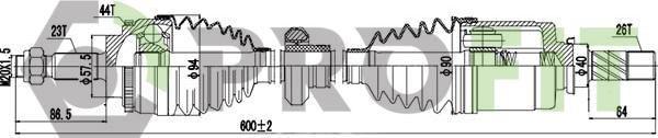 Profit 2730-1038 - Pogonska osovina www.molydon.hr