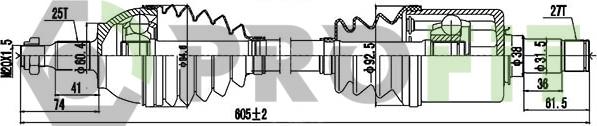 Profit 2730-1314 - Pogonska osovina www.molydon.hr