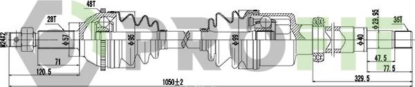 Profit 2730-3010 - Pogonska osovina www.molydon.hr