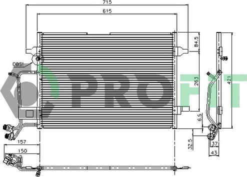 Profit PR 9540C3 - Kondenzator, klima-Uređaj www.molydon.hr