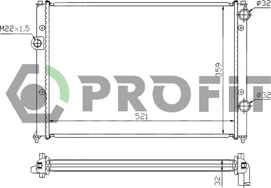 Profit PR 9565A3 - Hladnjak, hladjenje motora www.molydon.hr