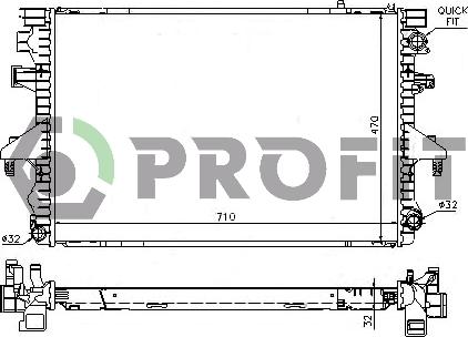 Profit PR 9567A5 - Hladnjak, hladjenje motora www.molydon.hr