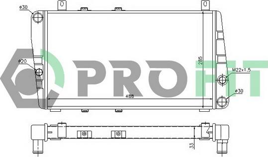 Profit PR 9505A1 - Hladnjak, hladjenje motora www.molydon.hr