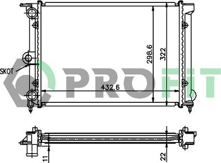 Profit PR 9521A4 - Hladnjak, hladjenje motora www.molydon.hr