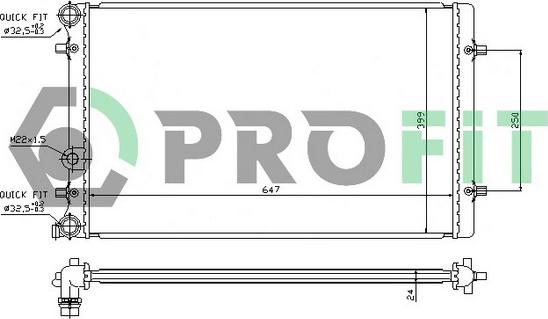 Profit PR 9523A2 - Hladnjak, hladjenje motora www.molydon.hr