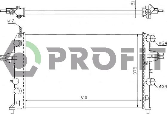 Profit PR 5054A3 - Hladnjak, hladjenje motora www.molydon.hr