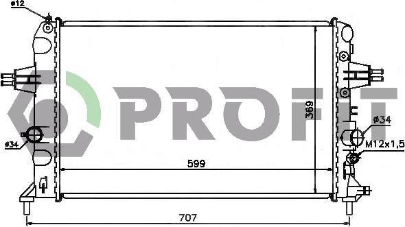 Profit PR 5054A2 - Hladnjak, hladjenje motora www.molydon.hr