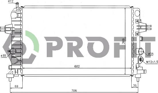 Profit PR 5055A1 - Hladnjak, hladjenje motora www.molydon.hr