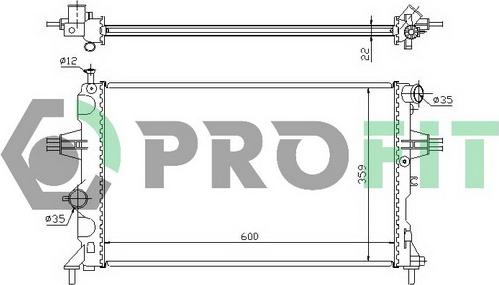 Profit PR 5053A1 - Hladnjak, hladjenje motora www.molydon.hr