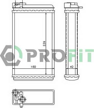 Profit PR 5039N1 - Izmjenjivač topline, grijanje unutrasnjeg prostora www.molydon.hr