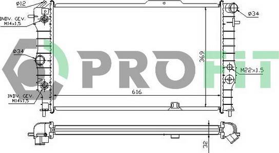 Profit PR 5076A3 - Hladnjak, hladjenje motora www.molydon.hr