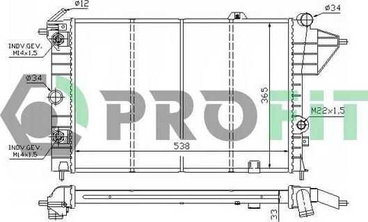 Profit PR 5078A1 - Hladnjak, hladjenje motora www.molydon.hr