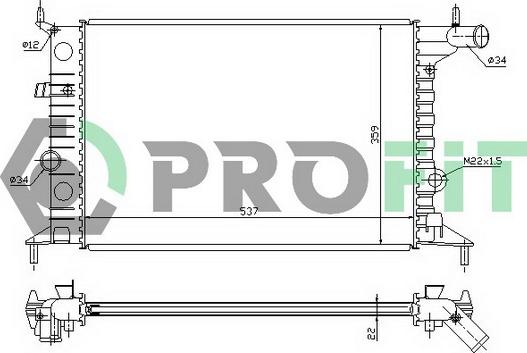 Profit PR 5077A3 - Hladnjak, hladjenje motora www.molydon.hr