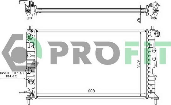 Profit PR 5077A2 - Hladnjak, hladjenje motora www.molydon.hr