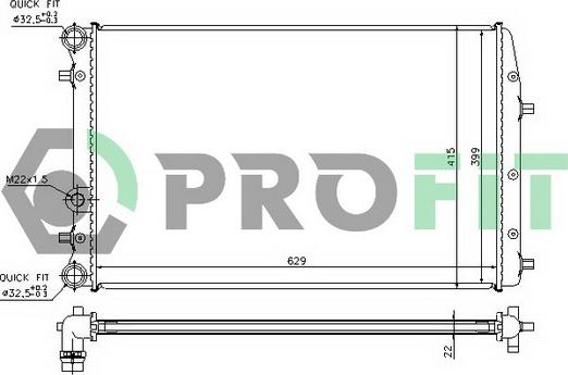 Profit PR 6402A2 - Hladnjak, hladjenje motora www.molydon.hr