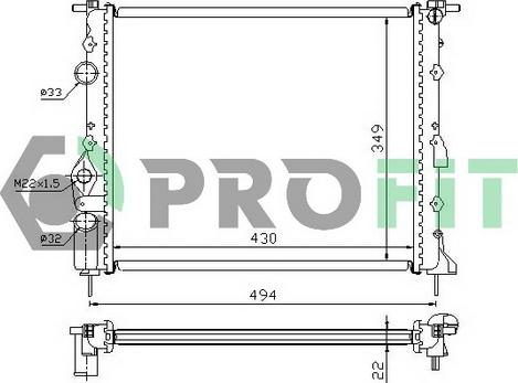 Profit PR 6042A1 - Hladnjak, hladjenje motora www.molydon.hr