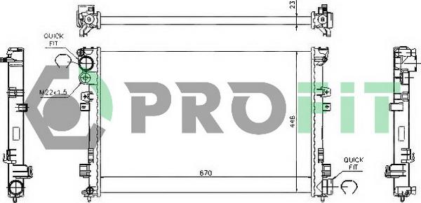 Profit PR 0545A1 - Hladnjak, hladjenje motora www.molydon.hr