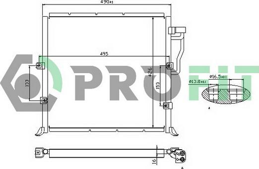 Profit PR 0063C1 - Kondenzator, klima-Uređaj www.molydon.hr