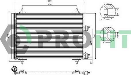 Profit PR 1905C1 - Kondenzator, klima-Uređaj www.molydon.hr