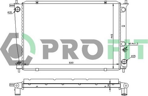 Profit PR 1801A1 - Hladnjak, hladjenje motora www.molydon.hr